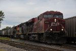 Grain train eases north out of the yard